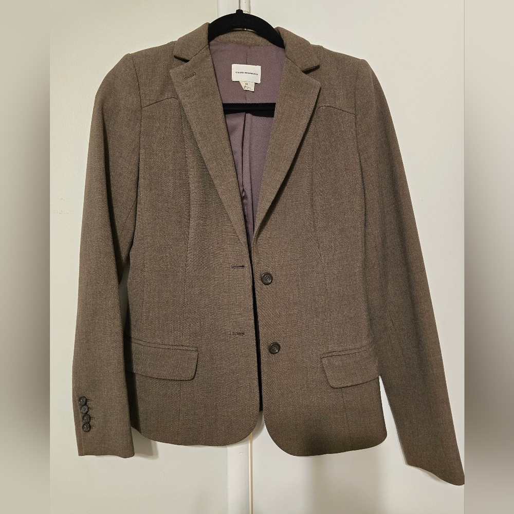 Club Monaco Women's Brown Blazer Size 00